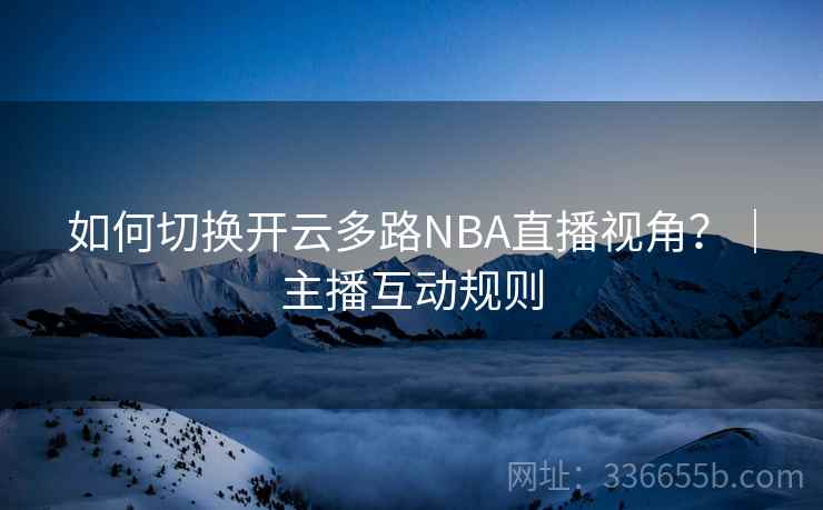 如何切换开云多路NBA直播视角?|主播互动规则
