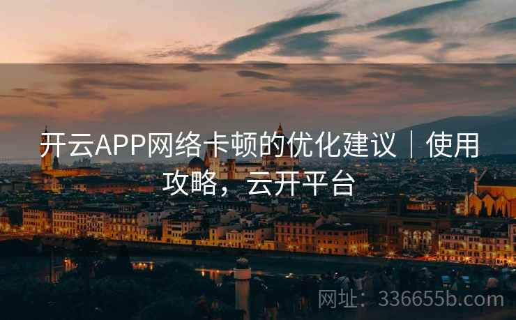开云APP网络卡顿的优化建议｜使用攻略，云开平台