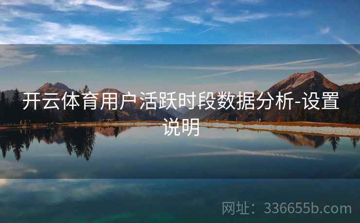 开云体育用户活跃时段数据分析-设置说明